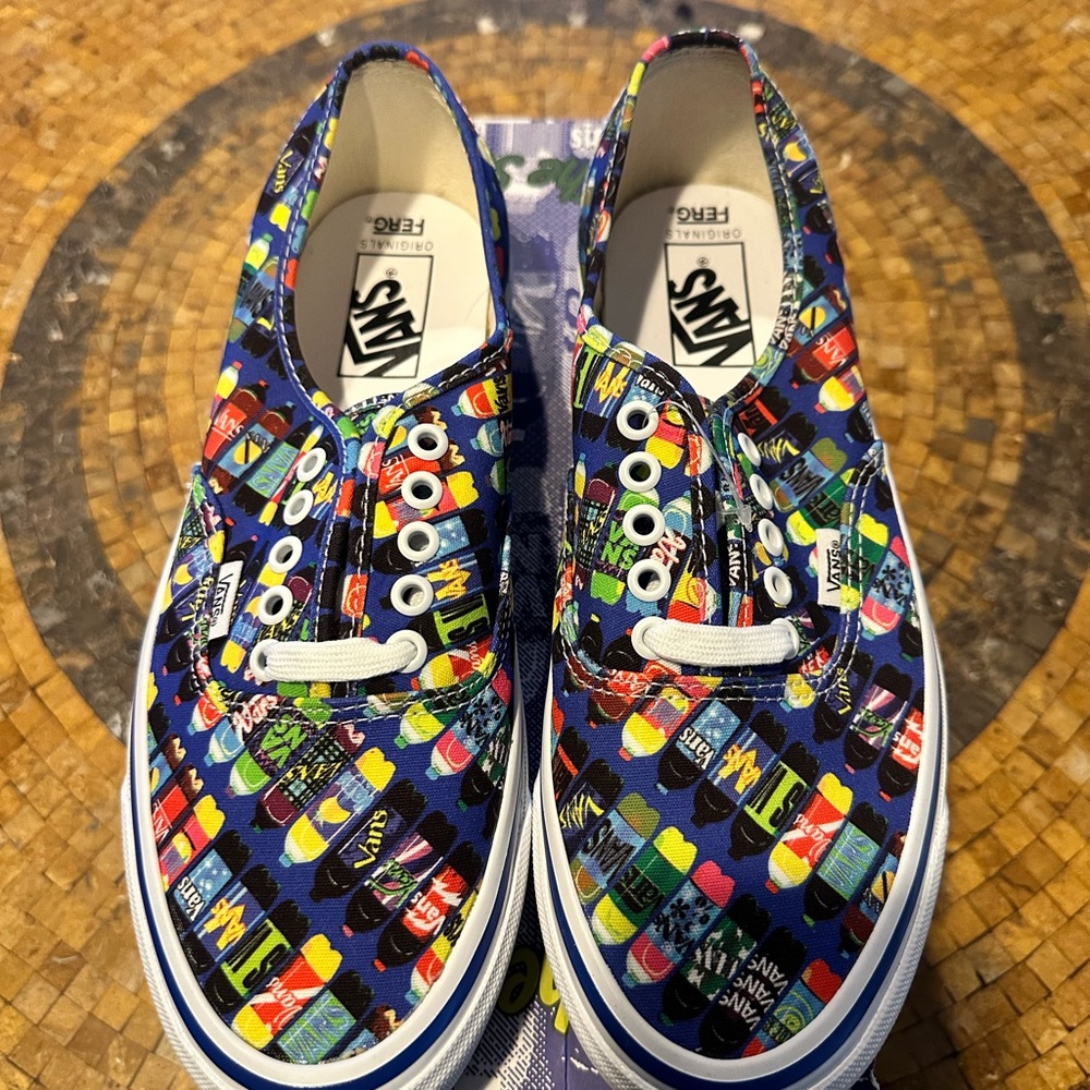 Vans OG Authentic Soda Multicolor Graphic Sneakers Men’s 9.5